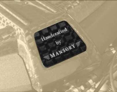 MANSORY emblem for engine cover with engraved logo